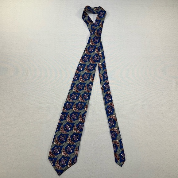 Dior Other - Christian Dior Monsieur Tie 100% Silk Vintage 54 Inches Long USA Art Nouveau
